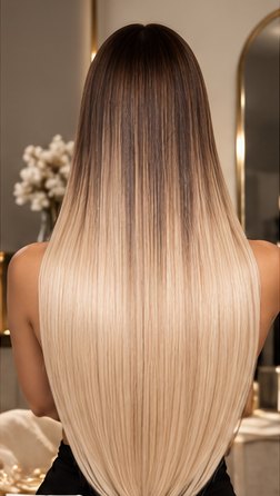 22 inch extensions worn